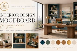create an interior design moodboard for your room