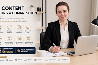 manually humanize, edit and rewrite ai content in 6 hours