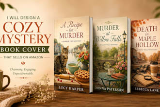 design a cozy mystery book cover that sells on amazon
