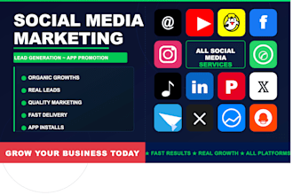 do social media marketing, and organic growths