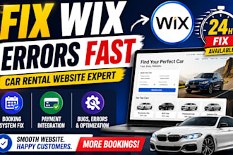 fix wix website issues optimize your car rental booking system