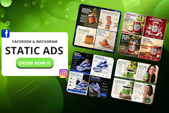 design high converting static ads