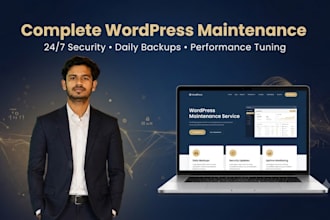 maintain, update, and fix your wordpress website
