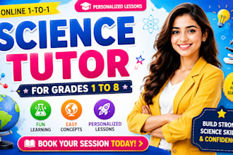 teach science online for grades 1 to 8 with personalized lessons