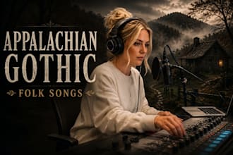 write and sing dark appalachian folk songs