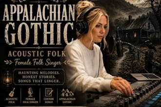 write and sing appalachian gothic folk songs rooted in folklore