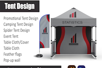 make a tent, flag, and table covers for you