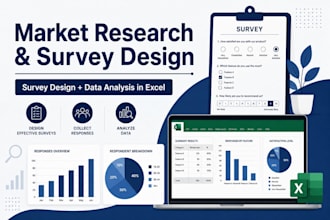 market research survey design and data analysis