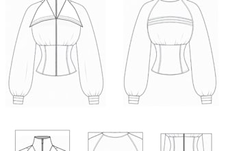 create professional fashion flats and technical sketches
