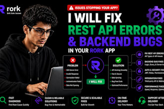 fix rest API errors and backend bugs in your rork app