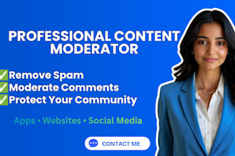 do content moderation for apps, websites and social media