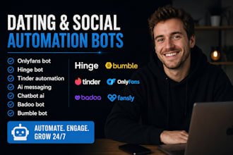 code tinder dating bot, swipe bot, bumble bot, badoo, onlyfans bot, hinge bot