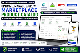 optimize manage manomano leroy merlin otto decathlon markeplace product catalog