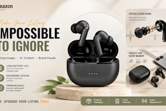 design amazon images, listing images, product images, amazon a plus