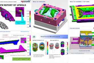 do injection mold design, dfm report, mold flow analysis for manufacturing