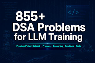 custom dsa training data for llms python problems with cot reasoning