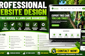 do tree removal arborist services lawn care landscaping tree trimming website