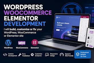wordpress woocommerce elementor development