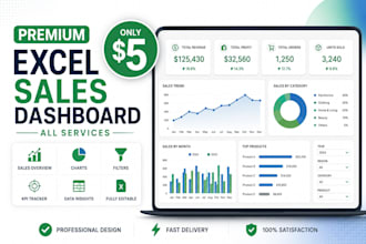 design a clean excel dashboard