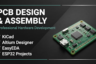do pcb schematic design, circuit layout, pcb assembly and hardware development