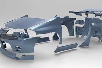 convert car body kit sport car off road car custom bumper fenders side kit 3d