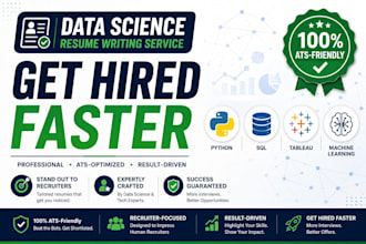 write a professional ats friendly data science resume