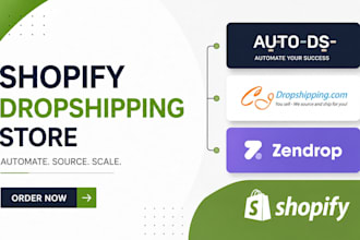 setup shopify dropshipping store via autods zendrop cj dropshipping website