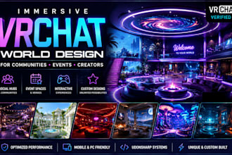design immersive vrchat worlds for communities, events and creators