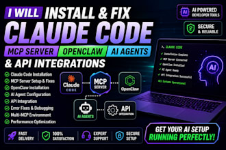install or fix claude code openclaw mcp server, setup claude code ai agent
