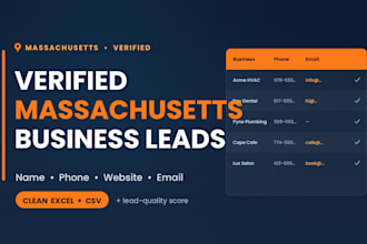 build a verified massachusetts business leads list with phone and email