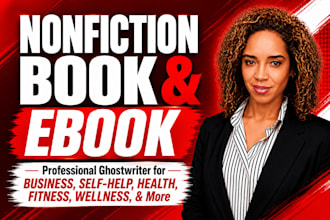 be your business book writer, finance ebook ghostwriter, entrepreneurship book
