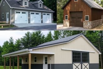 draw barndominium blueprints, floor plan custom design of pole barn