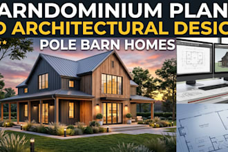 design barndominium floor plans and pole barn house architectural drawings