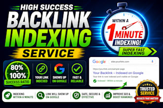 index your backlinks and urls in google within a minute