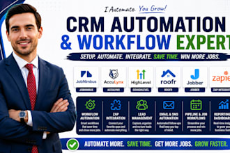 jobnimbus acculynx gohighlevel automation roofr jobber workflow zap integration