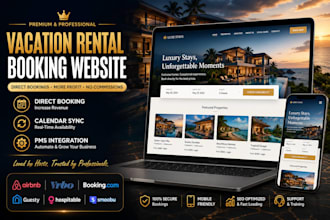 develop customizable vacation rental direct booking website with guesty sync