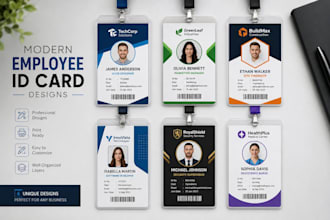 design professional employee id card for your business