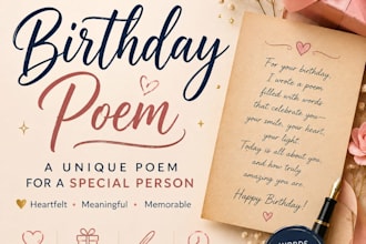 write a poem for birthday present