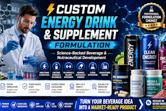 formulate energy drink energy shots beverages smoothie and cocktail formulation