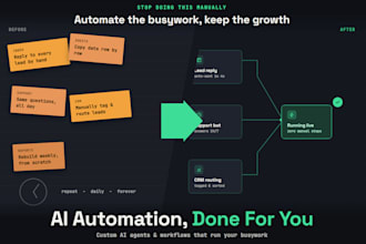build a custom ai agent and automation work flow