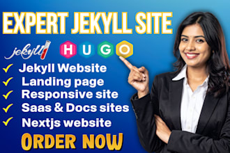 build a lightning fast SEO optimized static website with hugo or jekyll
