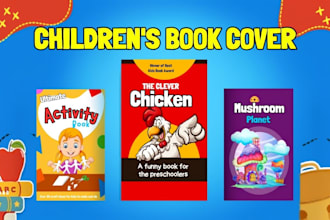 design children book cover, kindle cover, kids book cover on amazon kdp
