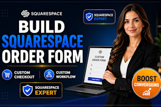 build squarespace order form, flexible ecommerce checkout, custom workflow