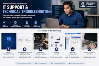 provide IT support and technical troubleshooting