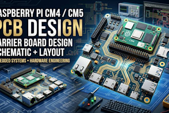 create custom raspberry pi cm4 cm5 carrier board pcb and hardware schematics