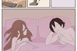 professionally flat color your comic, manga or webtoon