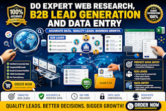 do expert web research and b2b lead generation