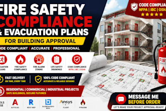 create fire safety compliance reports, evacuation plans and life safety drawings