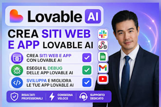 crea siti web e app lovable ai esegui il debug delle app lovable ai sviluppa