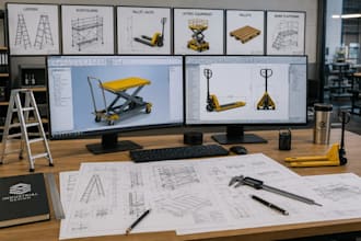 do 3d industrial product design for ladders and scaffolding, lifting equipment